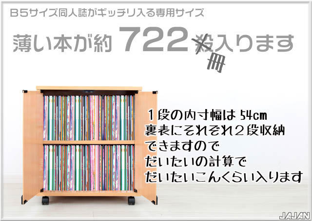 ■送料無料■　同人誌ワゴン　鍵付き＆キャスター付き本棚 押入れ同人誌収納庫 たぶん日本初の同人誌専用の押入れ収納です♪　★春コミ・夏コミ対応分★